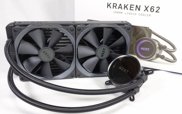 br>NZXT 水冷CPUクーラー KRAKEN280 ブラック [ 140mmファンx2 1.54