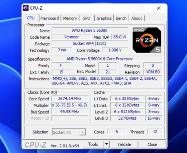 AMD Ryzen 5 5600X」をレビュー。6コア/65Wで11900Kに迫るゲーム性能 ...
