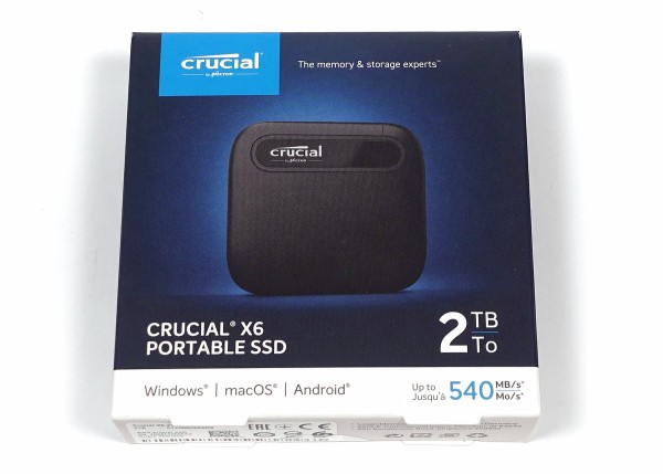 Crucial X6 Portable SSD 2TB」をレビュー。指で摘まめるコンパクト外 