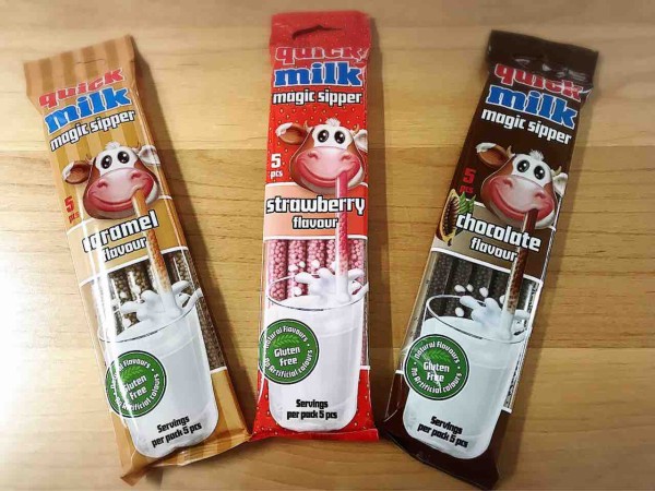 牛乳を美味しく飲める魔法のストロー クイックミルクマジックシッパー の3フレーバーを飲んでみた お家が一番
