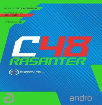 RASANTER-C48【andro】-フォルテ : 卓球ラバーレビュー[卓球用品比較