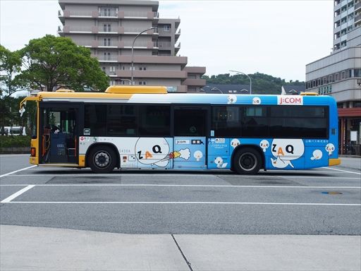 J:COM ZAQ/青（山陽バス） : ad-car's ラッピングデス