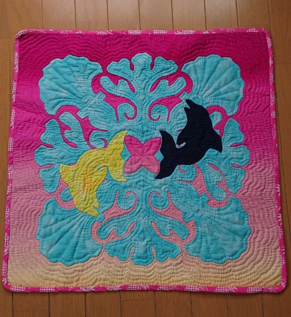 作成中 #ハワイアンキルト イルカと真珠 あとはデコるだけ : wshinchan