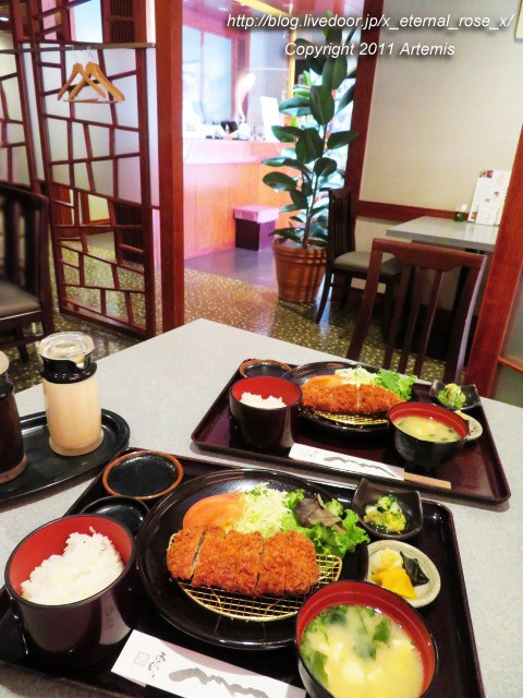 黒豚しゃぶしゃぶ発祥の店 黒豚料理 あぢもり 黒豚ロースかつランチセット Eternal Rose エターナルローズ