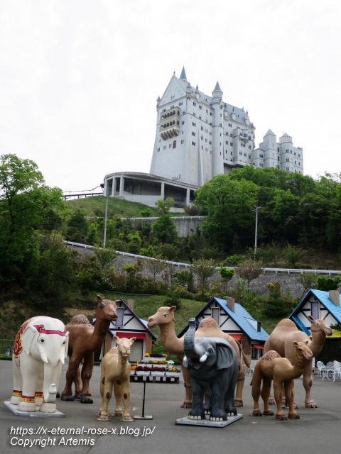 太陽公園 白鳥城 視覚トリック3Dアート シャボン玉 魔法の絨毯の