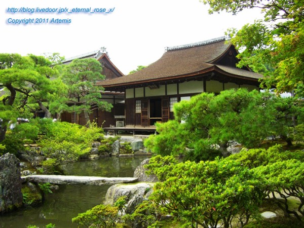 銀閣寺（慈照寺）同仁斎 錦鏡池 洗月泉 お茶の井 展望所 銀閣寺型手