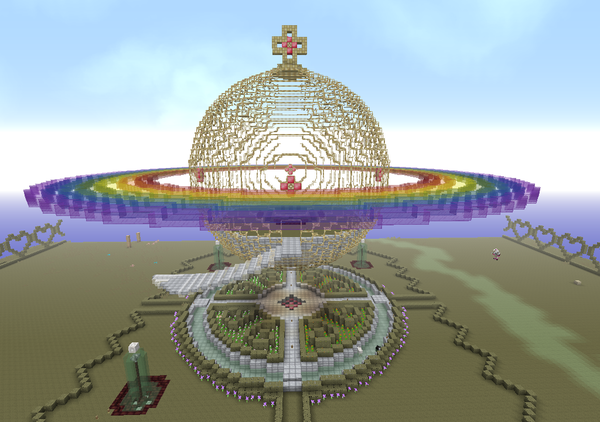 Minecraft りんごさんの建築紹介 円形 りんごのminecraft