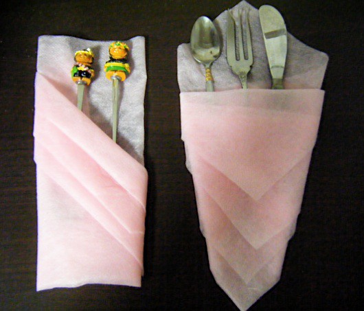 ナプキンの折り方 永遠の破片