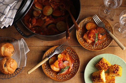 夏野菜とチキンのトマト煮込み献立 ビジュアル系フード Powered By ライブドアブログ