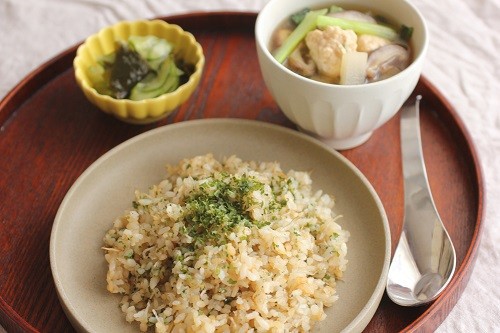 しらす炒飯と鶏団子スープ献立 ビジュアル系フード Powered By ライブドアブログ