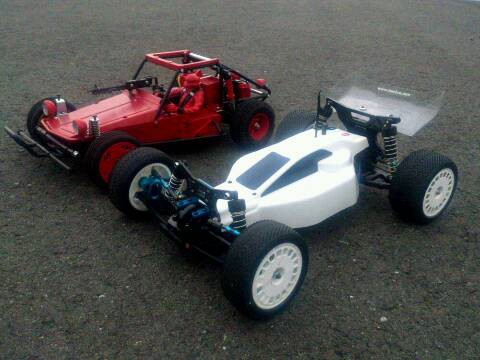 タミヤアタックバギー 大破 山野モバイル オケ イ