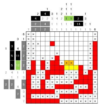 3ds ピクロスe3 のメガピクロスm30の解法 当然ネタバレ ゲーム脳人 3ds ピクロスe3 のメガピクロスm30の解法 当然ネタバレ ゲーム脳人