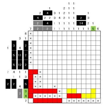 3ds ピクロスe3 のメガピクロスm30の解法 当然ネタバレ ゲーム脳人