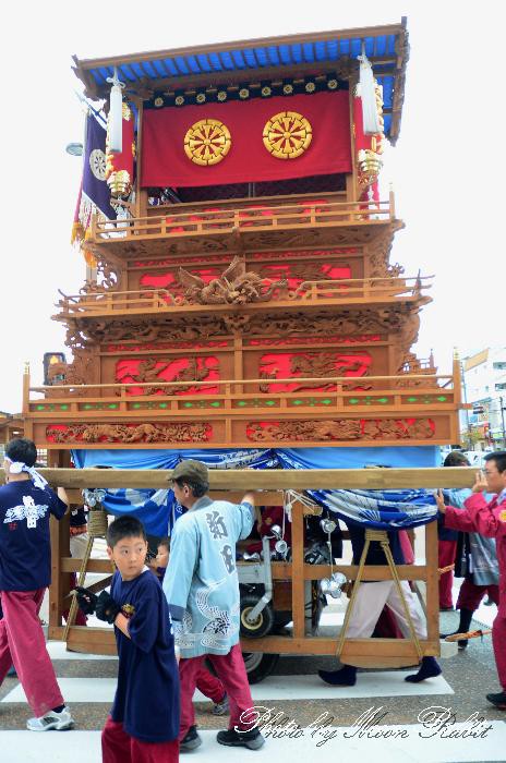 西条祭り11 新田だんじり 屋台 楽車 Jr伊予西条駅近くにて 伊曽乃神社祭礼 愛媛県西条市 異景