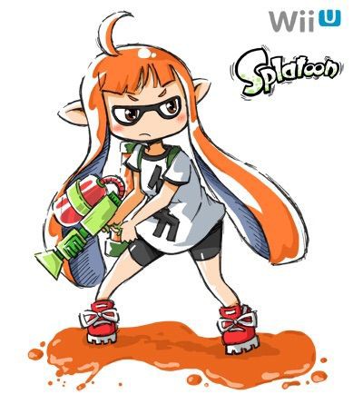 スプラトゥーンのイカちゃんのイラストを貼るスレ ゲーム厨ブログ