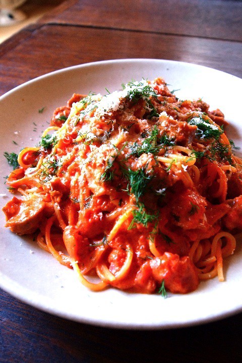 ディル風味の トマトクリームスパゲティ 高円寺メタルめし ヤスナリオの簡単レシピブログ Powered By ライブドアブログ