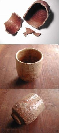のりのリリー様専用 萩焼 古萩 茶碗 金継ぎ直し 時代箱付 V