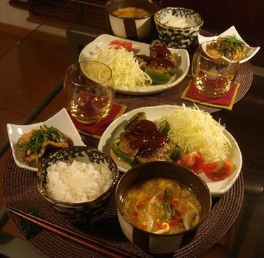 ピーマンの肉詰め Enjoys Living