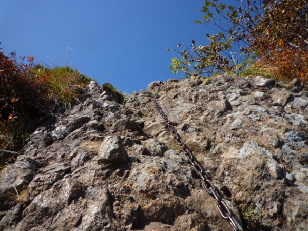 秋の小品登山 戸隠山 緑の中の水色日記