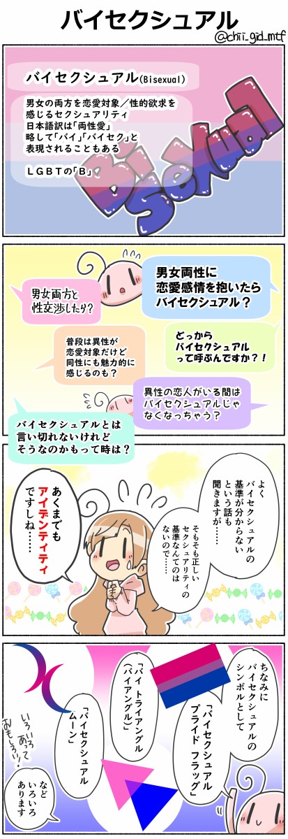 バイセクシュアル 用語解説 俺の嫁ちゃん 元男子 Lgbtq 4コマ ブログ