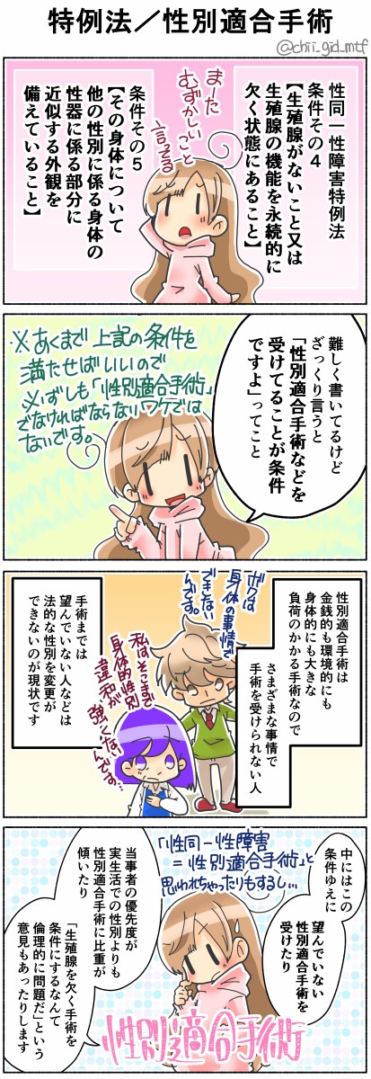 特例法 性別適合手術 俺の嫁ちゃん 元男子