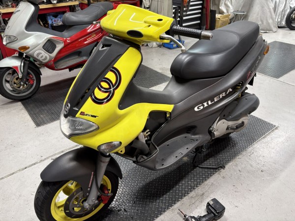 ジレラ ランナーFX125 燃料漏れ修理＆デルビGP1 250 フェンダーレス化