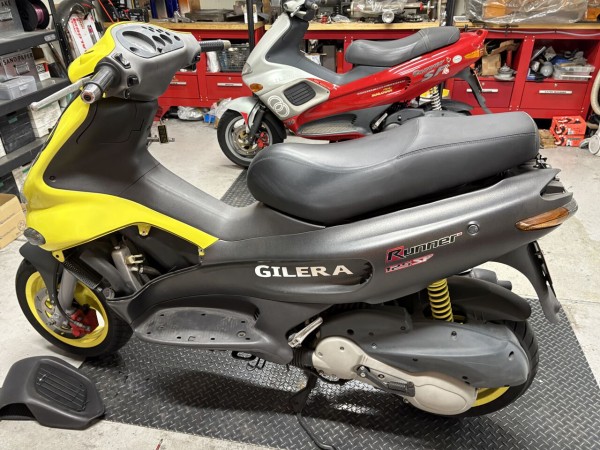 ジレラ ランナーFX125 燃料漏れ修理＆デルビGP1 250 フェンダーレス化