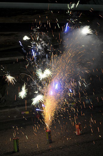 バーベキューと花火 ヨレヨレライダーのどたばた日記