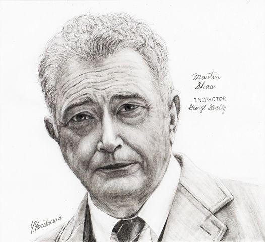 Martin Shaw マーティン ショウ Inspector George Gently 孤高の警部 ジョージ ジェントリー ネット絵師 独言の鉛筆画