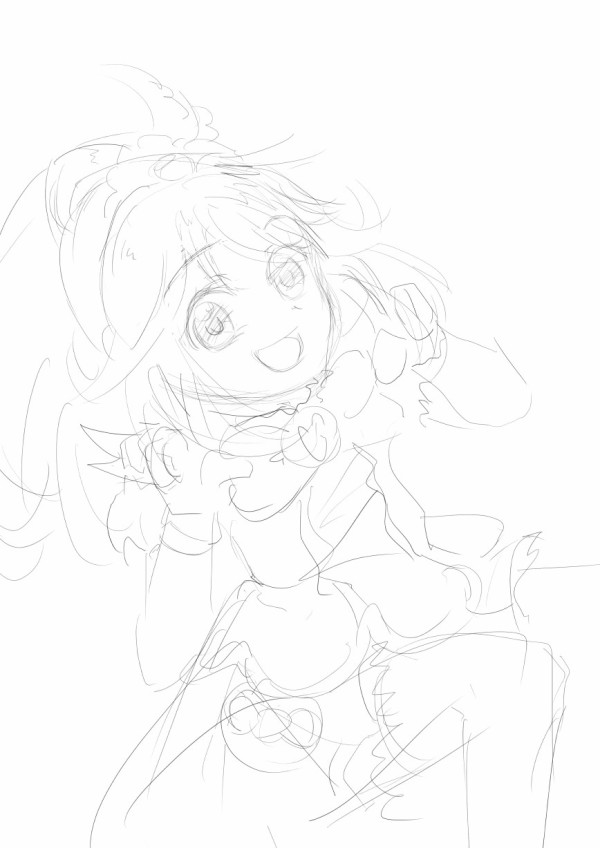 キュアピース スマイルプリキュア イラストができるまで アッタカサノザレゴト ブログ