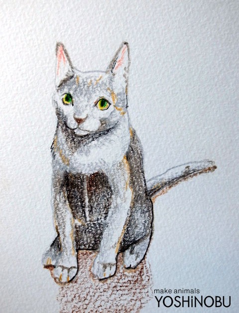 ブレーメンの音楽隊のネコ Yoshinobu 羊毛フェルトでつくる動物