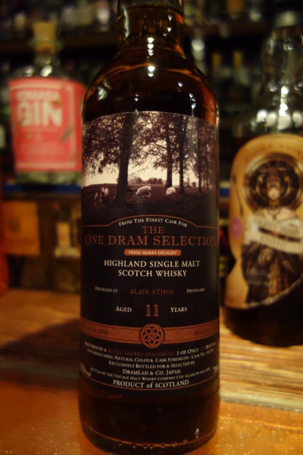 ☆ブレアアソール 2009-2021 11y リフィルシェリーホグスヘッド（53.5%）The One Dram Selection : Caamm  Bar (カームBar) マスターよっさんのblog