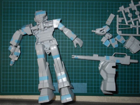 1/144旧キット ジムキャノン 仮組み : yosshiro-labo