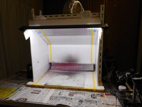 塗装ブース　自作　ダクト付き 模型用塗装ブース自作、その4（排気ダクト）完成 | Wish You