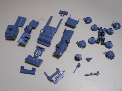 ホバートラック　内容調整用 1/144 ホバートラック仮組み （HGUC陸戦型ガンダム地上戦セットより
