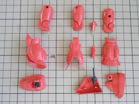 Fgザク シャア専用色テスト用 脚部工作 後ハメ Yosshiro Labo