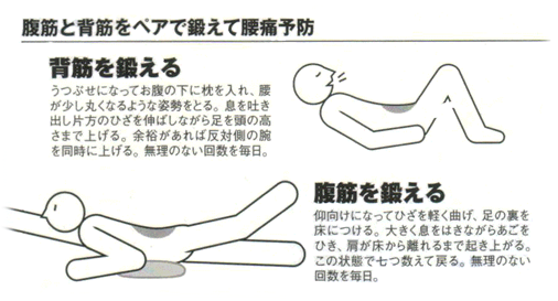 ぎっくり腰を予防する筋トレ ぎっくり腰予防のための筋トレ