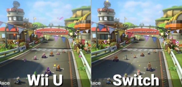 マリオカート8 デラックス Switch版とwii U版のグラフィックを比較した動画が公開 ゲーム生活はじめました