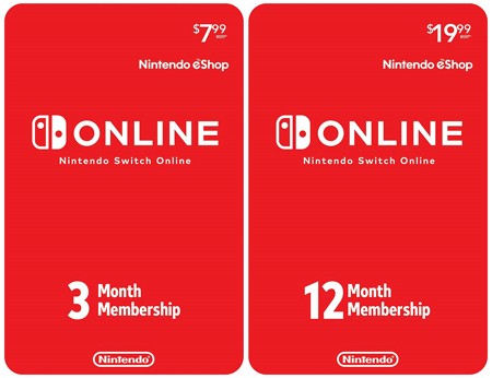 9月に開始される Nintendo Switch Online のオンラインカードが米国で販売開始 3ヶ月利用権と12ヶ月利用権の2種類 ゲーム生活はじめました