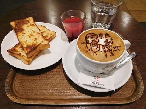 大仏 鹿のラテアート チャオプレッソ奈良駅店 奈良 月餅m ゆえぴんm 世界で食す
