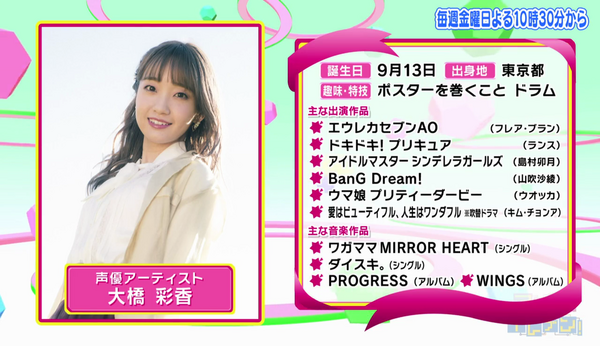 大橋彩香さんが去年13キロも太っていたと判明した アニゲーイレブン キャプ画像と感想 Twitterアニメ実況民のブログ