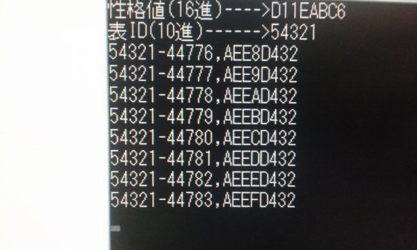 乱数調整 Id調整 Bw Bw2 雪の舞う夜に