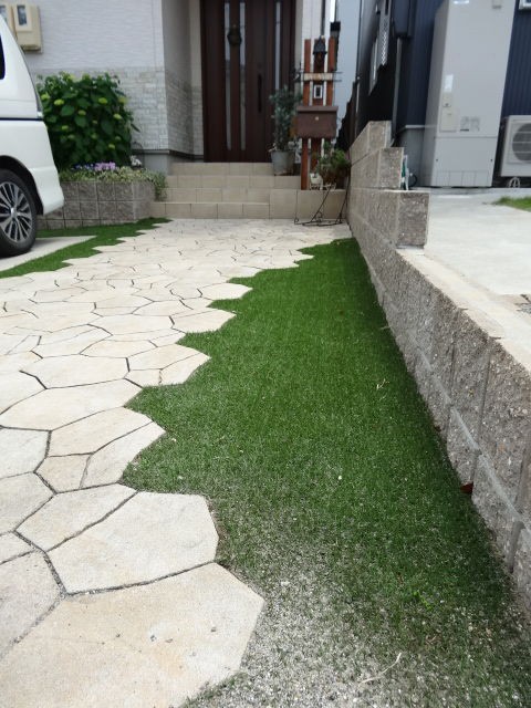 簡単 リアル人工芝の敷き方 Diyアドバイザーyukiのｄｉｙ日和