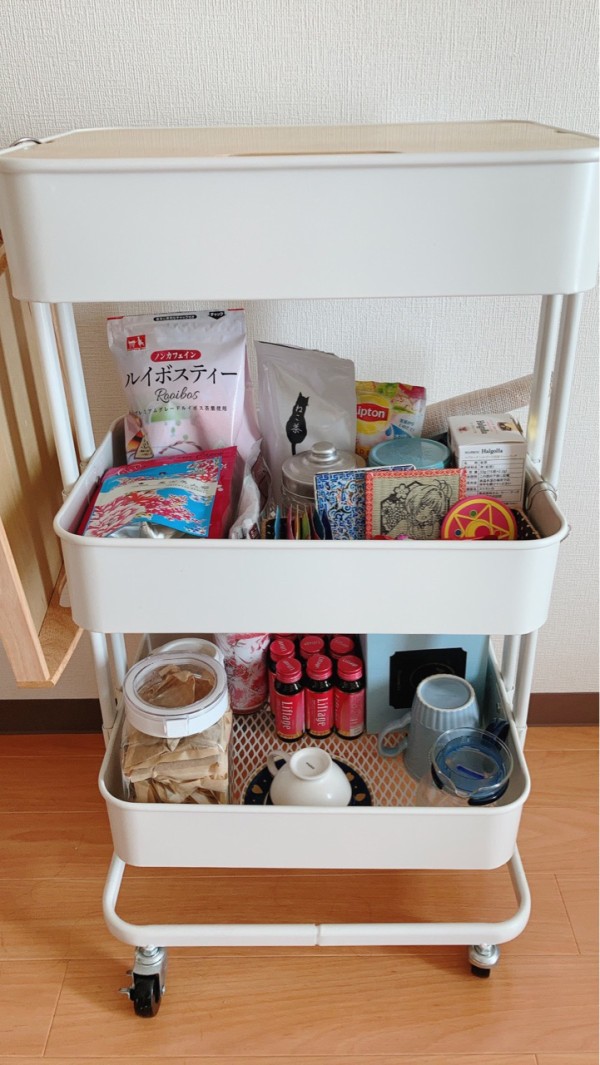 人気の北欧風キッチンワゴン「トローリー」！私の使い方 : ゆとりある