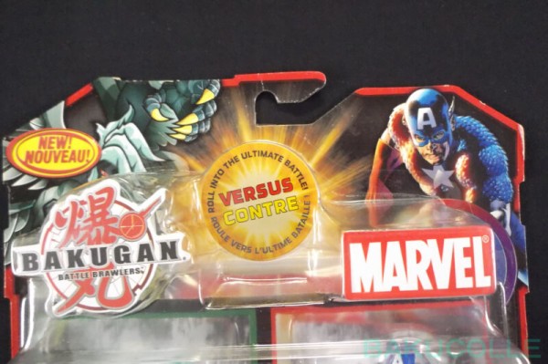 キャプテンアメリカ CAPTAIN AMERICA 火属性 BAKUGAN VS MARVEL : 爆丸コレクション