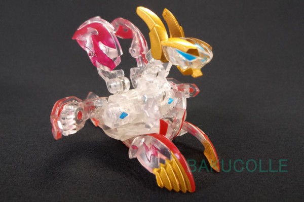 煌ドラガオン白龍(ホワイトクリア)ver. GREN DRAGAON WHITE CLEAR ver. 火属性 爆TECH ドラガオン  レジェンドセット : 爆丸コレクション