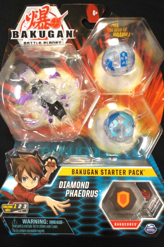 希少　BAKUGAN ダイヤモンド・フィダラスDX ダイヤモンド・フィダラスDX DIAMOND PHAEDRUS(ULTRA) 闇属性 BAKUGAN