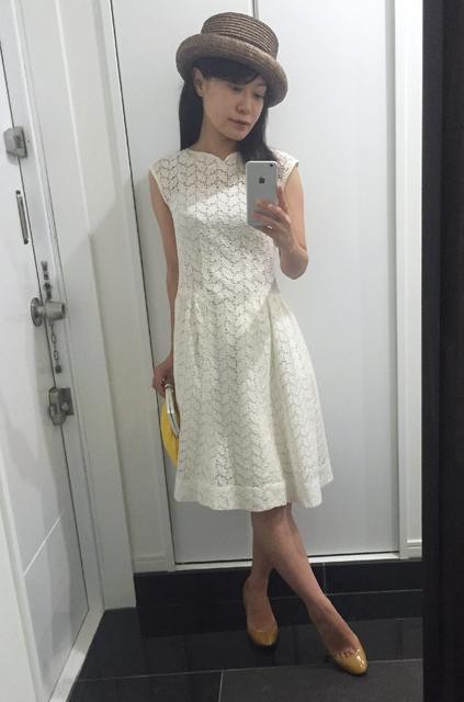 7月の10着 Day 18 なにも足さない なにも引かない ワンピーススタイル 151cm30日間10着着回し