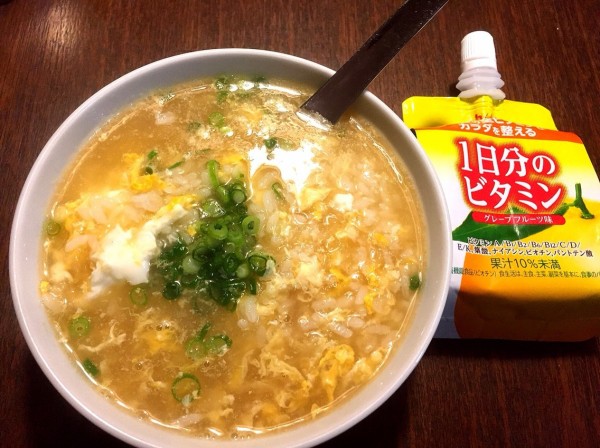 風邪 うどんスープの素で元気雑炊であったまろう At My Kitchen レシピブログ