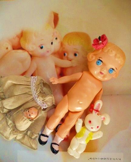 レトロ　セルロイド女の子　アンティーク　おもちゃ　人形　文化人形　マミー人形 レア品 セルロイド人形 Celluloid Doll | TOKIOretro レトロ